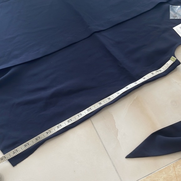 TORY BURCH - SLEEVELESS BOW BLOUSE - Navy Blue - NWT - Picture 6 of 11